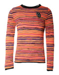 Dolce & Gabbana Multicolor Wool DGLogo Knit Pullover Sweater