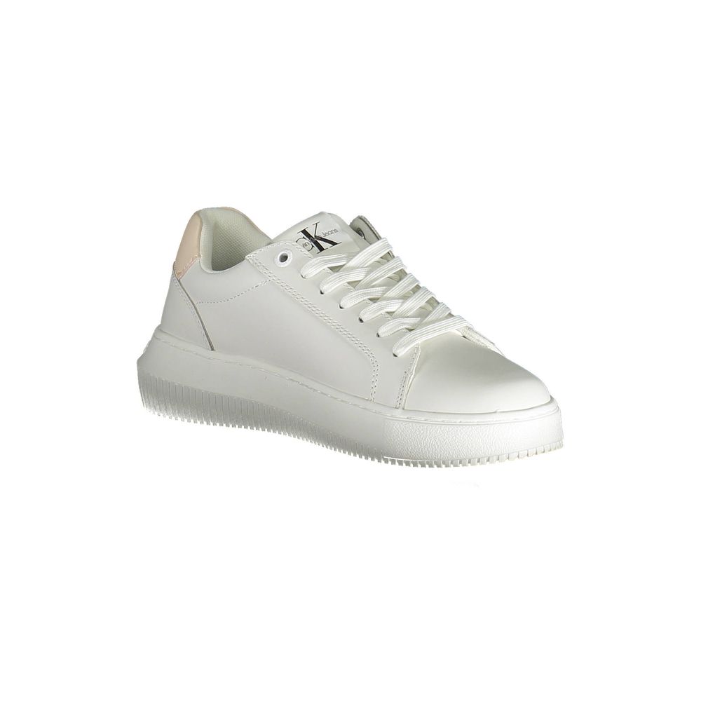 Calvin Klein White Leather Women Sneaker