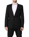 Dolce & Gabbana Black GOLD Single Breasted Suit Coat Blazer