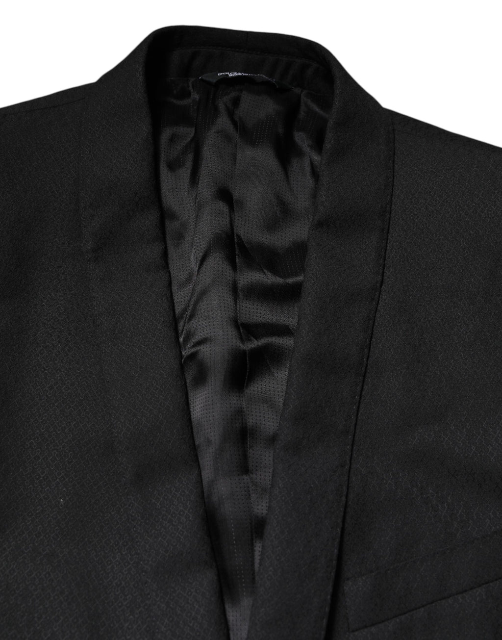 Dolce & Gabbana Black GOLD Single Breasted Suit Coat Blazer