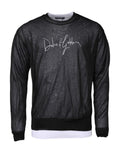 Dolce & Gabbana Black White Logo Knitted Pullover Sweater