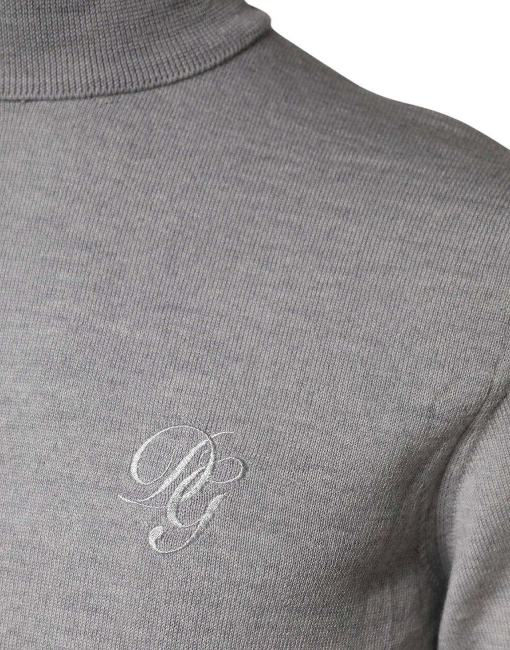 Dolce & Gabbana Gray Wool Knitted Men Pullover Sweater