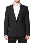 Dolce & Gabbana Dark Gray MARTINI Single Breasted Jacket