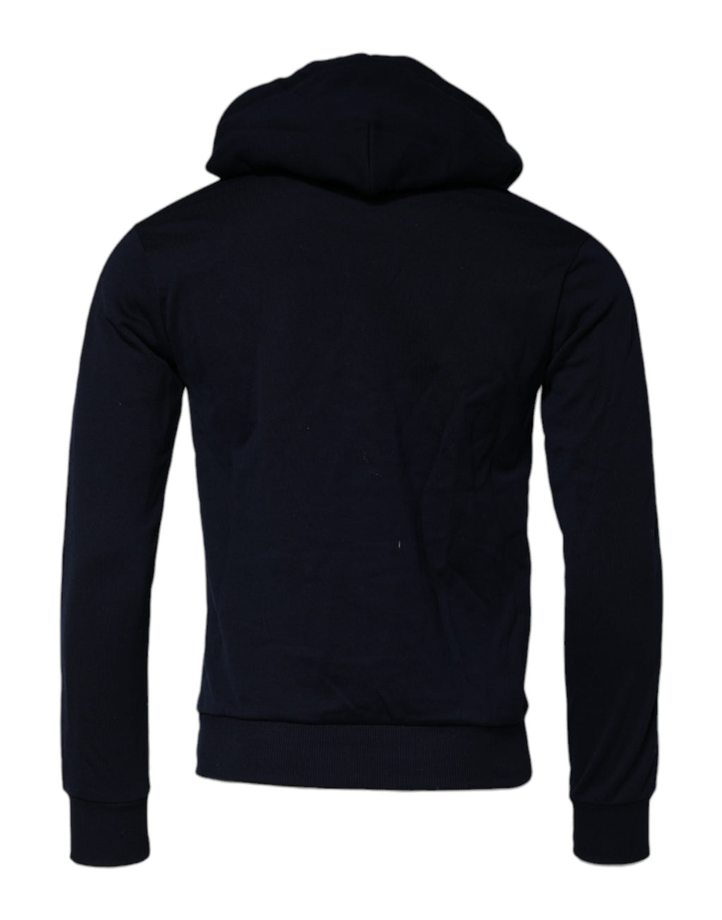 Dolce & Gabbana Black Crown Cotton Hooded Sweatshirt Sweater