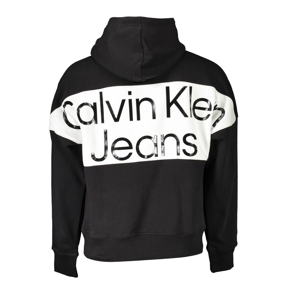 Calvin Klein Black Cotton Men Sweatshirt