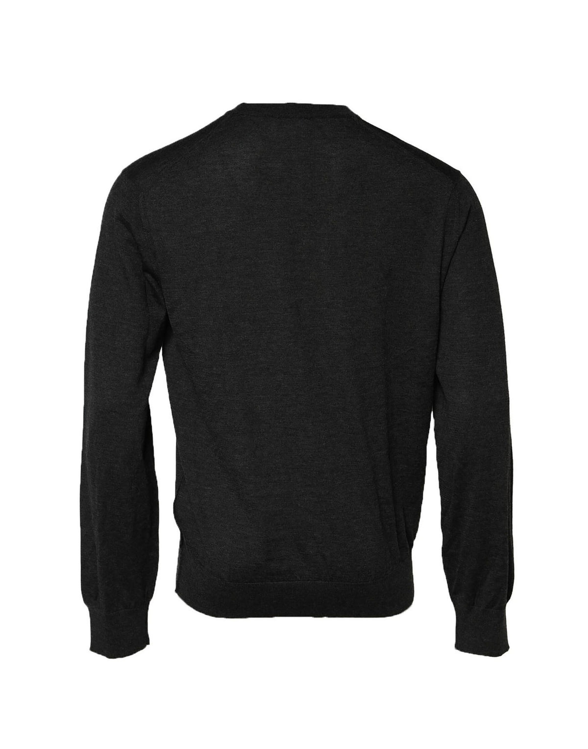 Dolce & Gabbana Gray Long Sleeve Crew Neck Pullover Sweater