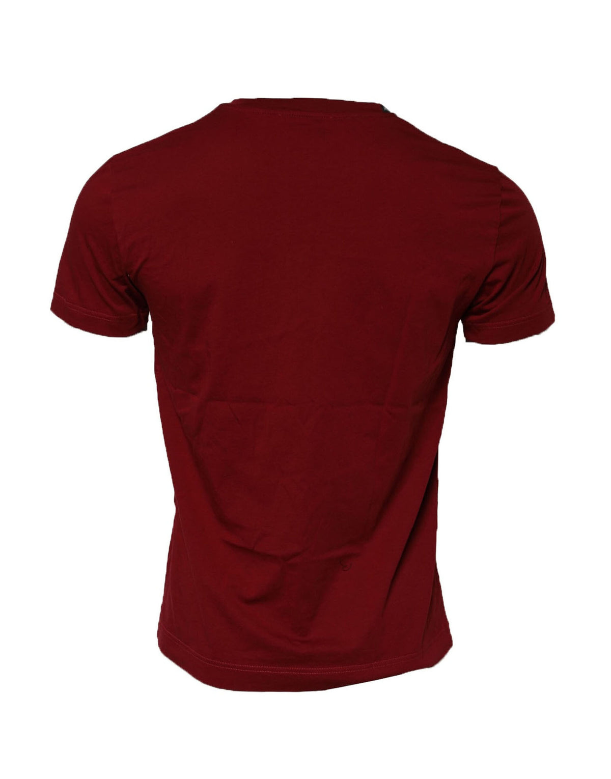 Dolce & Gabbana Dark Red Men Crew Neck Short Sleeve T-shirt
