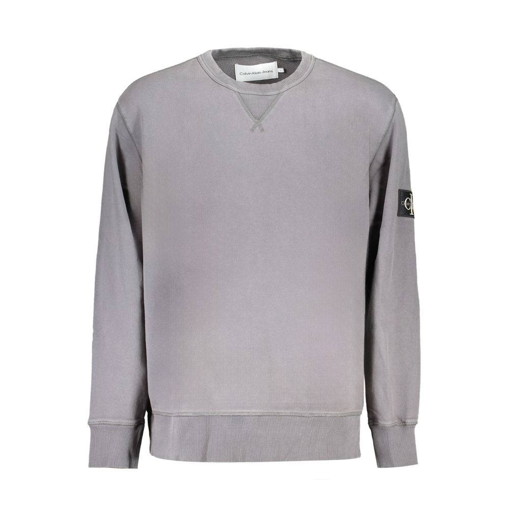 Calvin Klein Gray Cotton Men Sweater