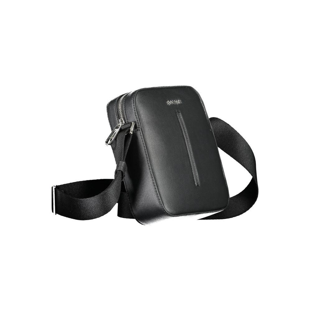 Calvin Klein Black Polyester Men's Shoulder Bag