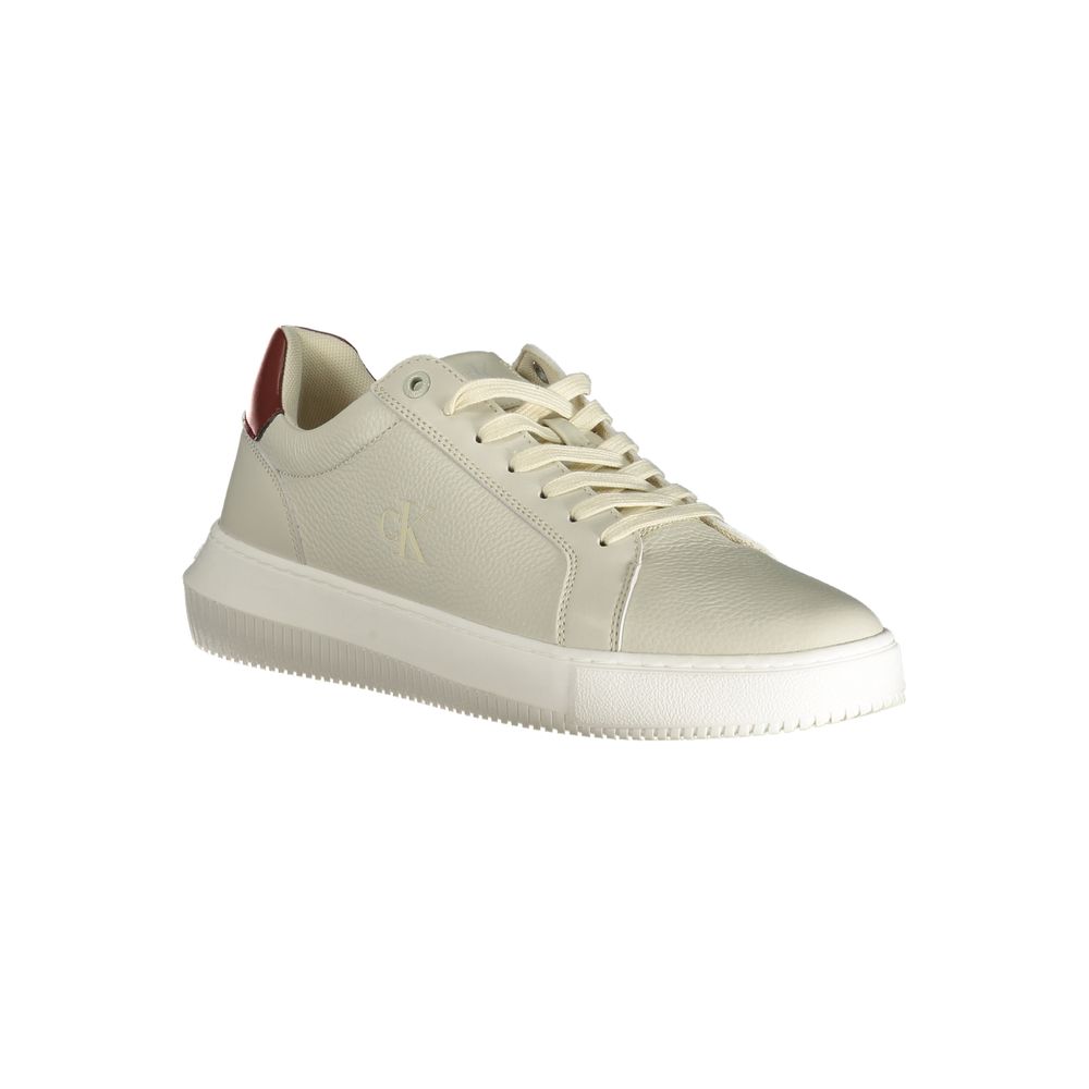 Calvin Klein Grigio Polyurethane Men Sneaker
