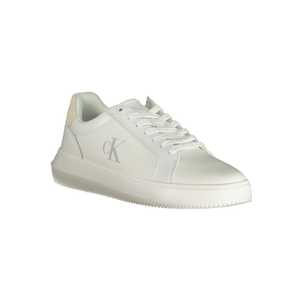 Calvin Klein White Polyurethane Men's Sneaker