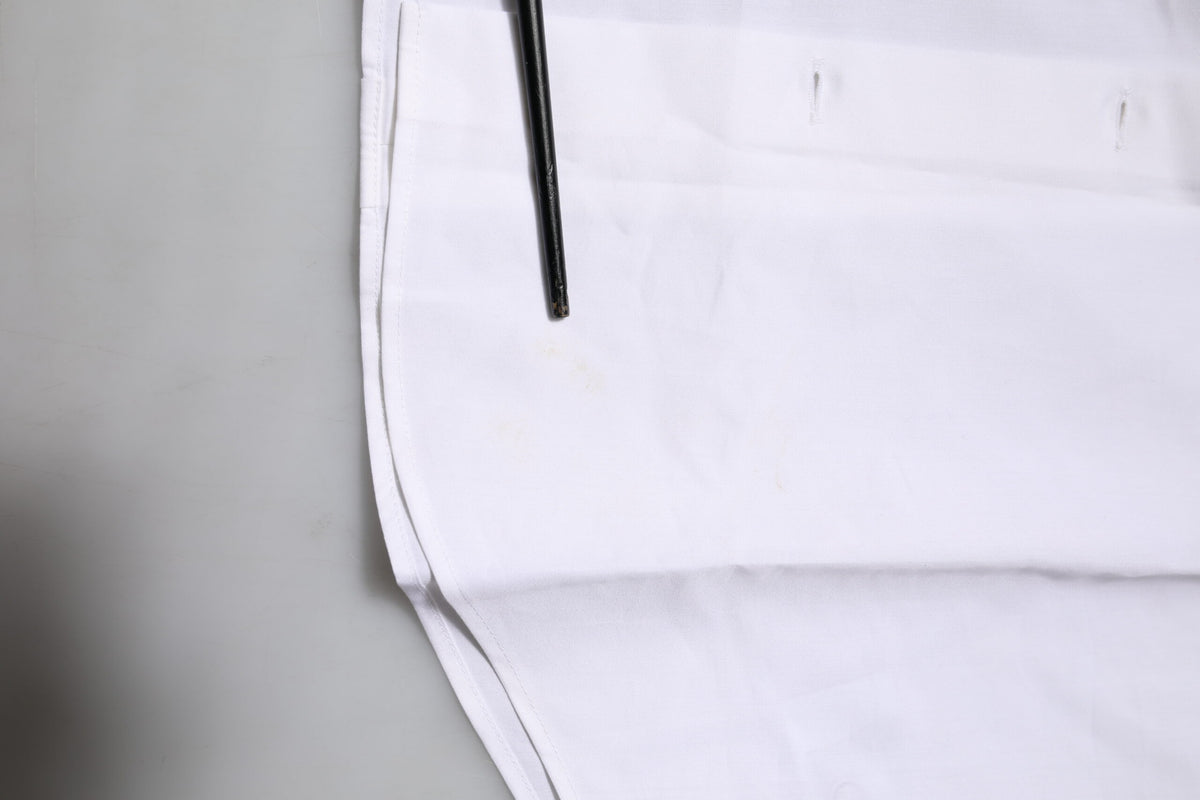 Dolce & Gabbana White Cotton GOLD Long Sleeves Dress Shirt