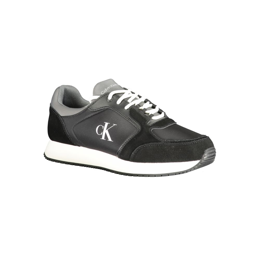 Calvin Klein Black Polyurethane Men Sneaker