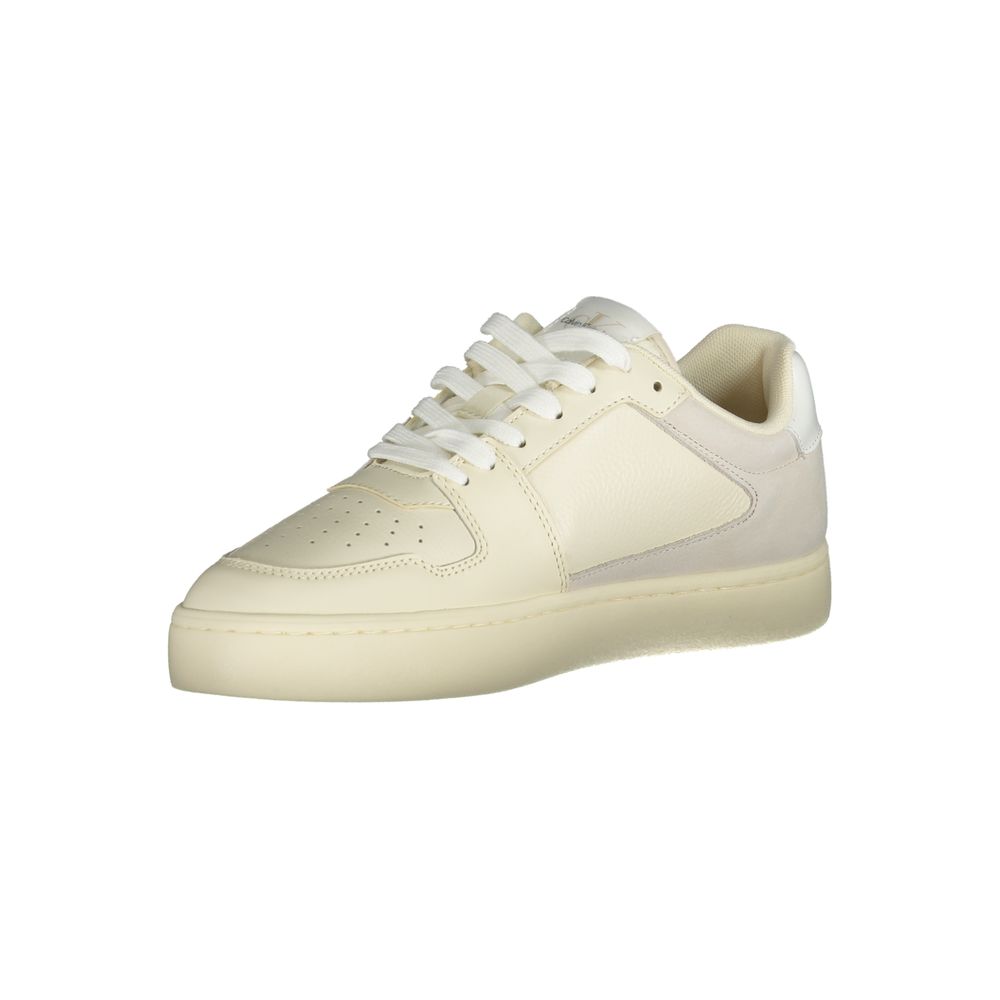 Calvin Klein Bianco Polyurethane Men Sneaker
