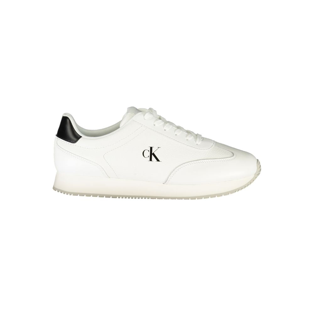 Calvin Klein Bianco Polyurethane Men Sneaker