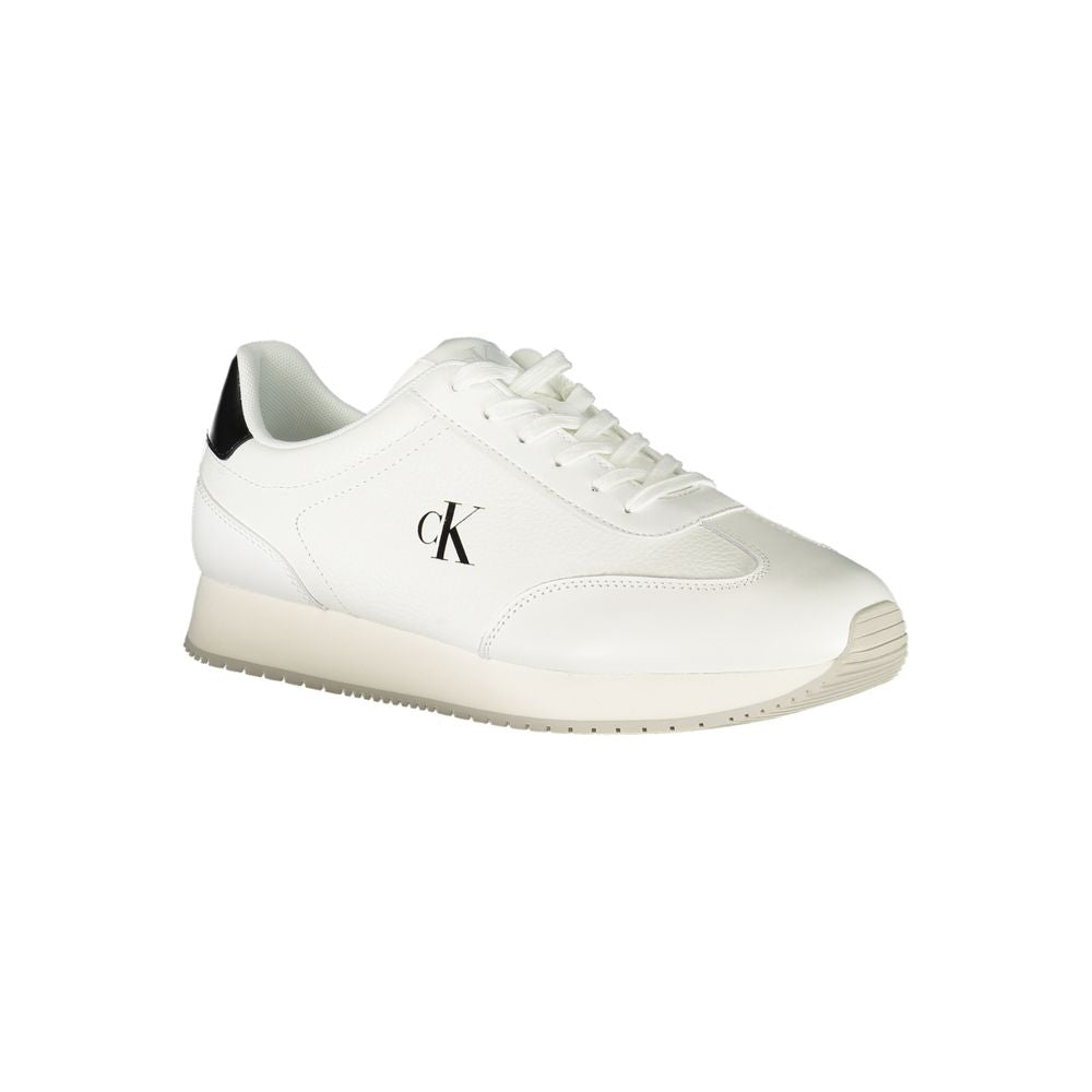 Calvin Klein Bianco Polyurethane Men Sneaker