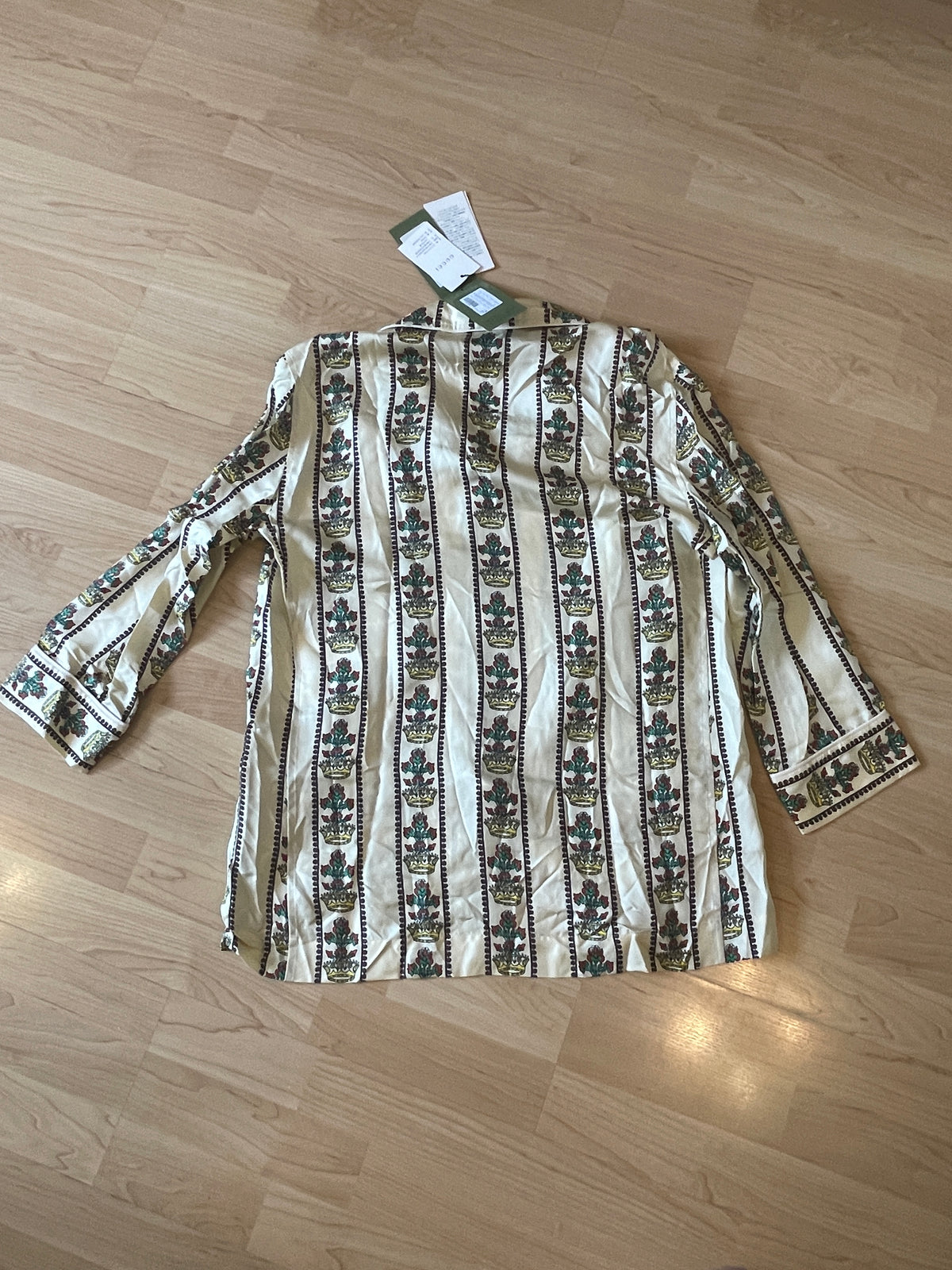 Gucci Two-Piece Silk Trouser Set