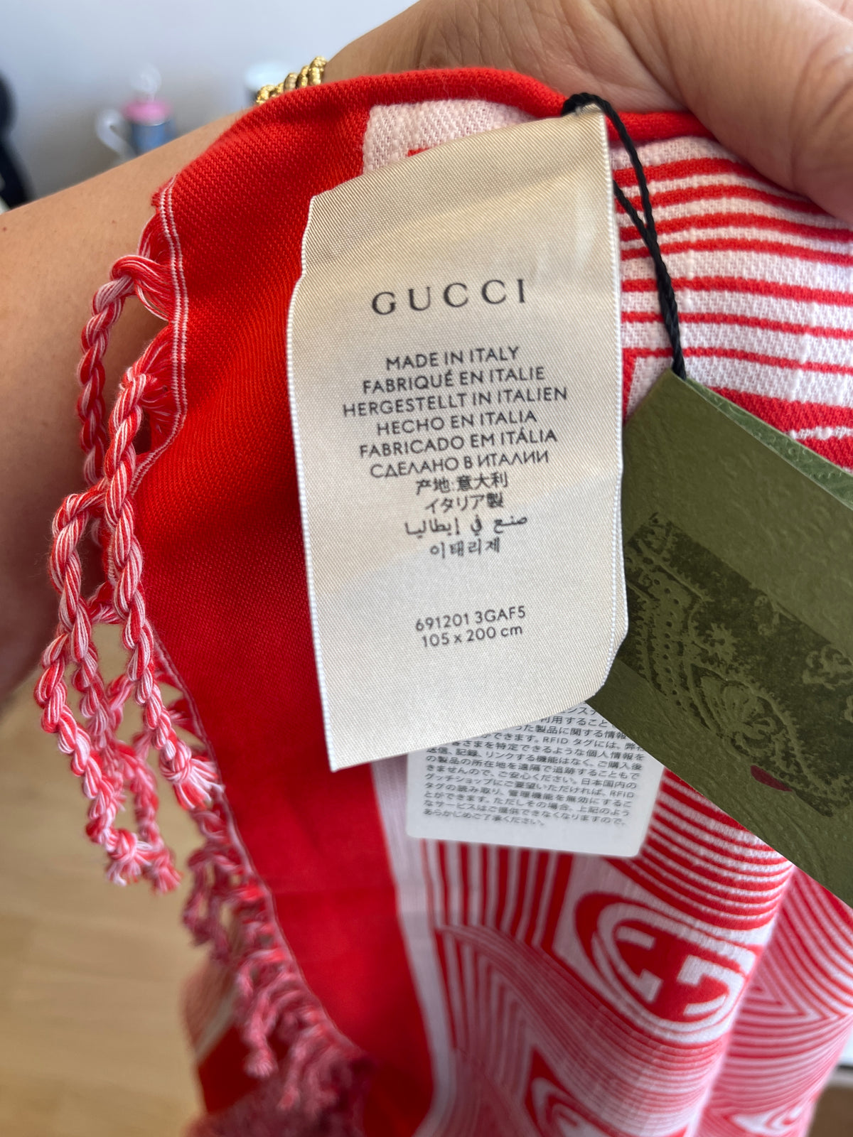 Gucci rug, blanket, tablecloth