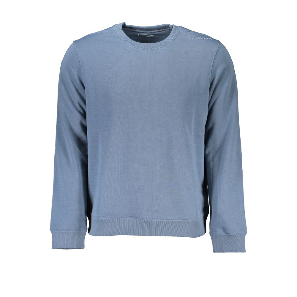 Calvin Klein Blue Polyester Men Sweatshirt
