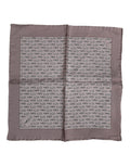 Dolce & Gabbana Brown Sea Horse Silk Square Foulard Scarf