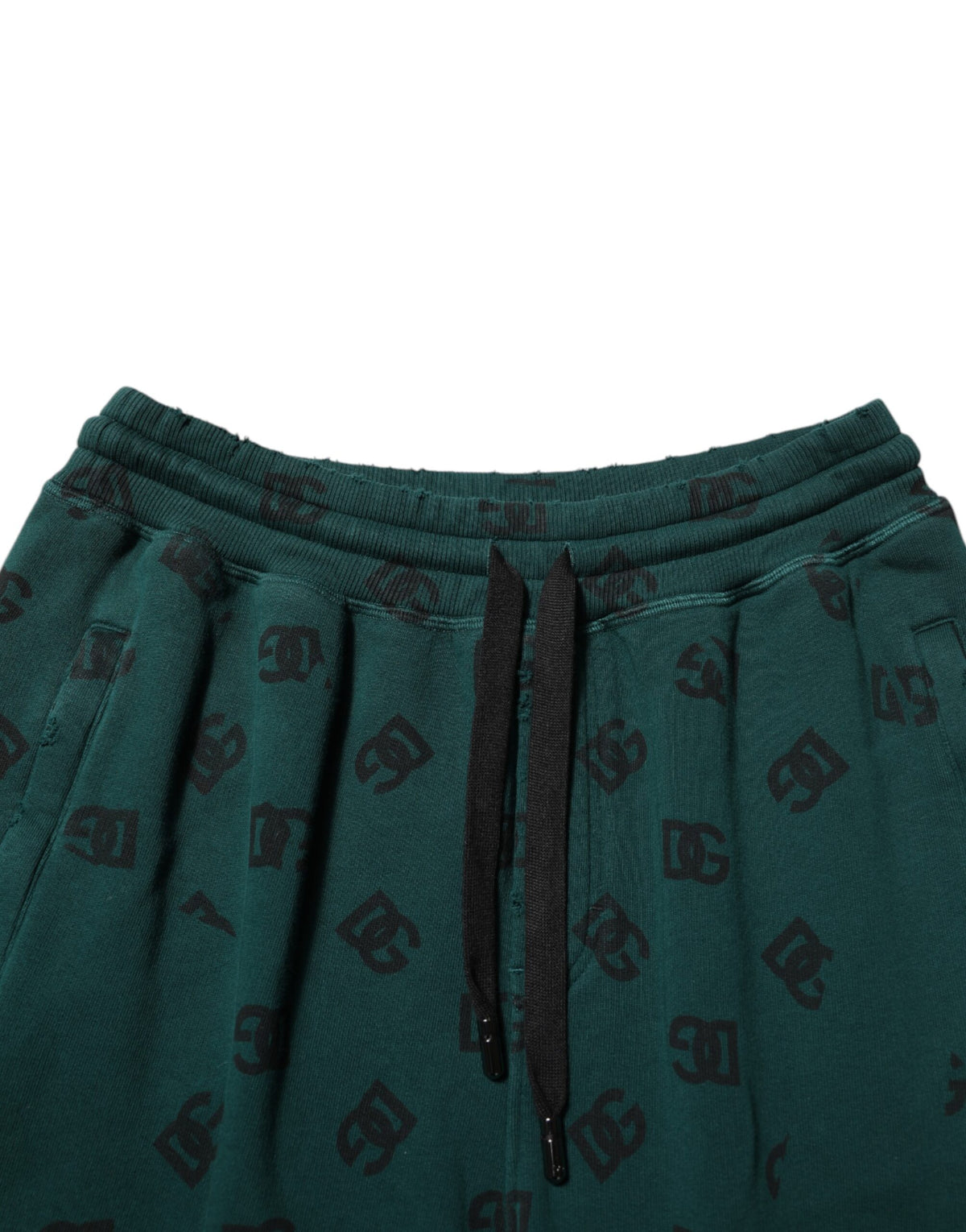 Dolce & Gabbana Green Logo Print Jogger Men Sweatpants Pants