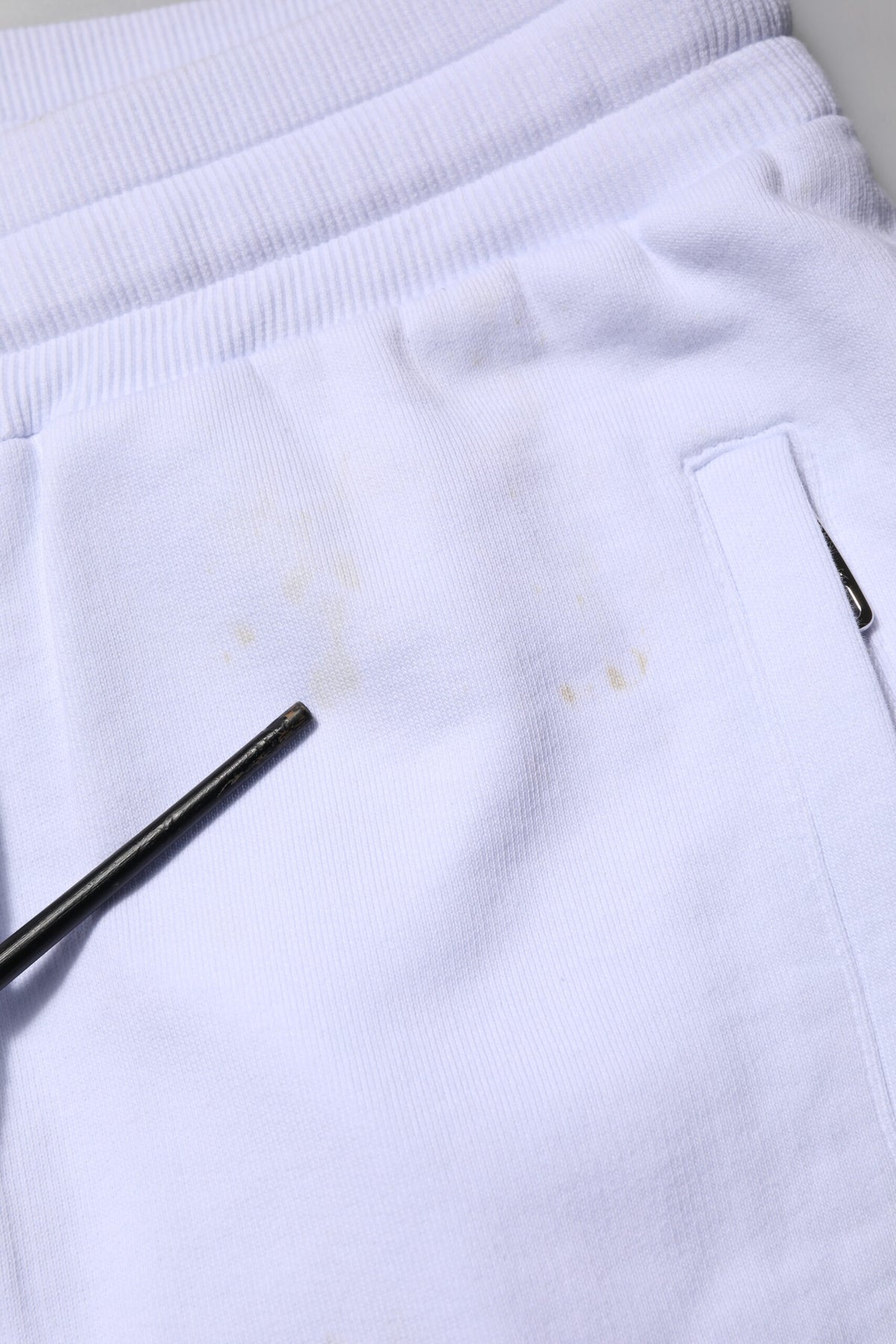 Dolce & Gabbana White Cotton Drawstring Jogger Pants