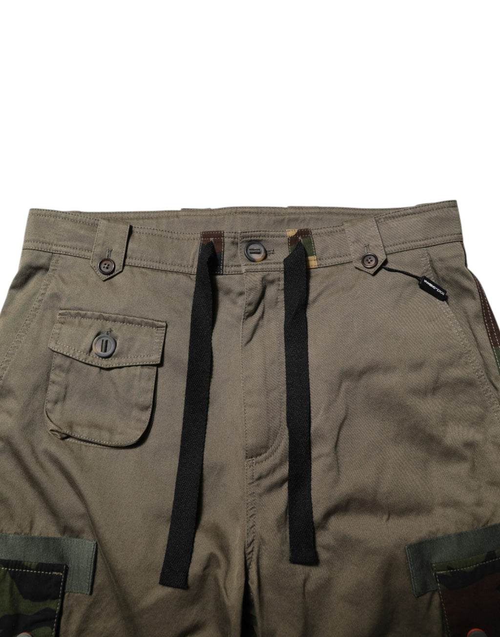 Dolce & Gabbana Brown Cotton Camouflage Cargo Pants