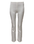 Dolce & Gabbana Ivory Silk Tapered High Waist Pants