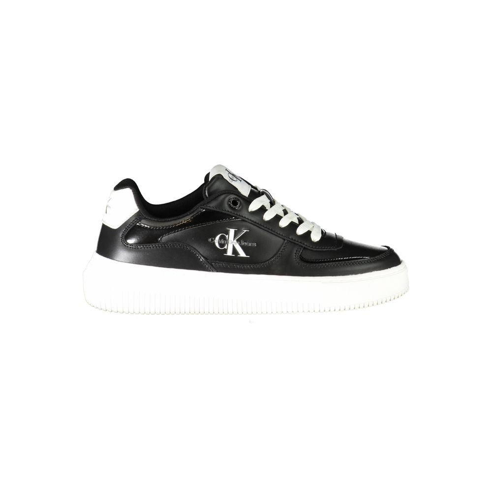 Calvin Klein Black Polyurethane Women Sneaker