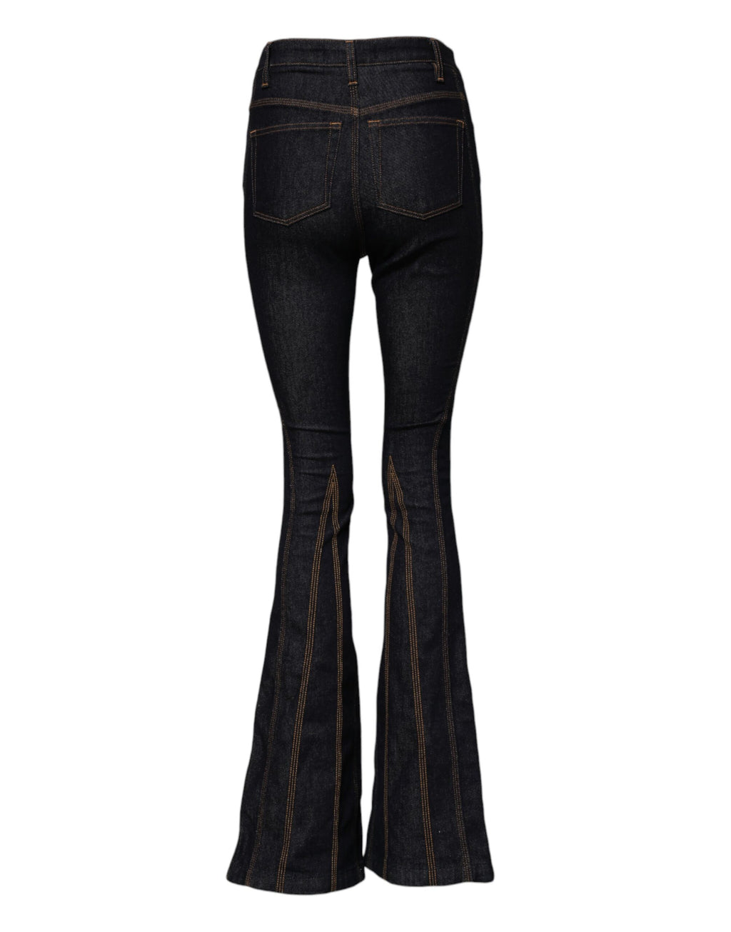 Dolce & Gabbana Black Cotton Mid Waist Bootcut Denim Jeans