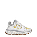 Versace White Fabric Athletic Sneakers