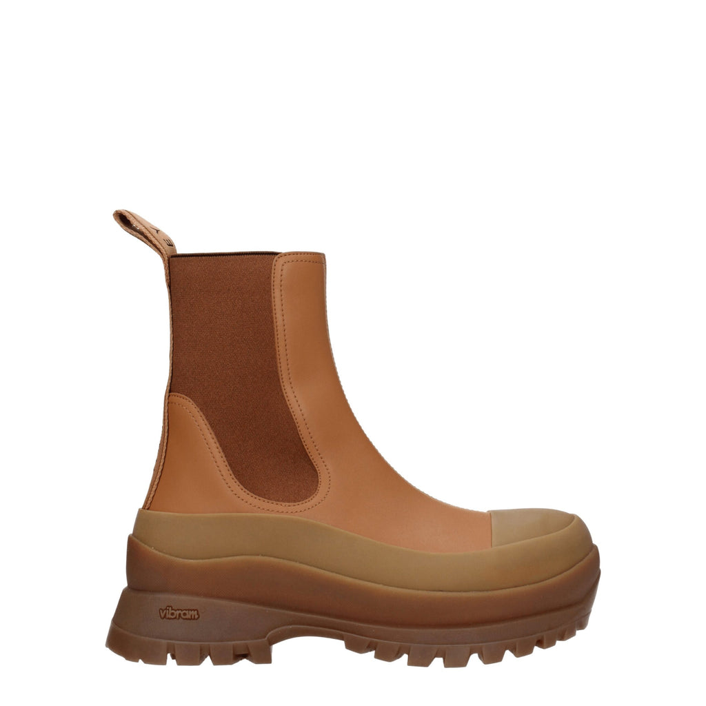 Stella McCartney Brown Leather Ankle Boots