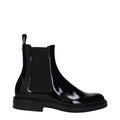 Dolce & Gabbana Black Leather Ankle Boots
