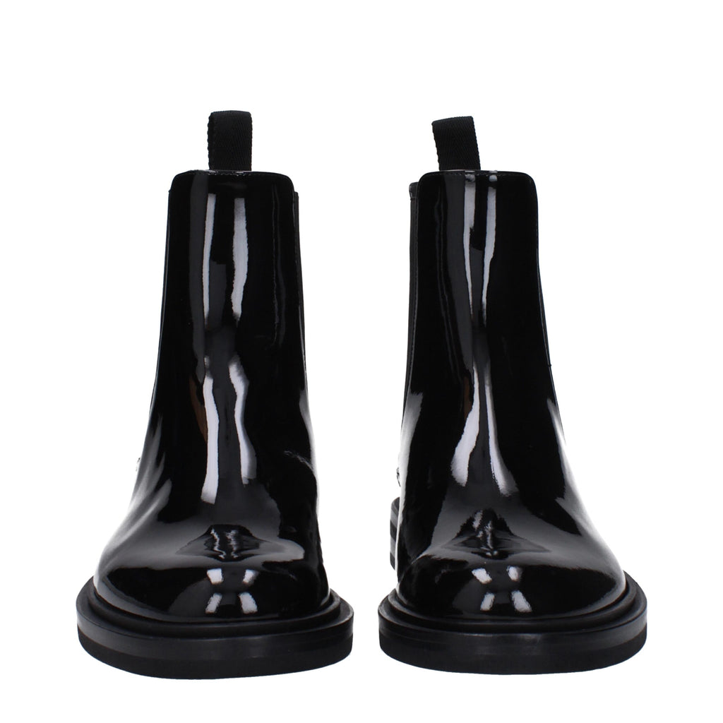 Dolce & Gabbana Black Leather Ankle Boots
