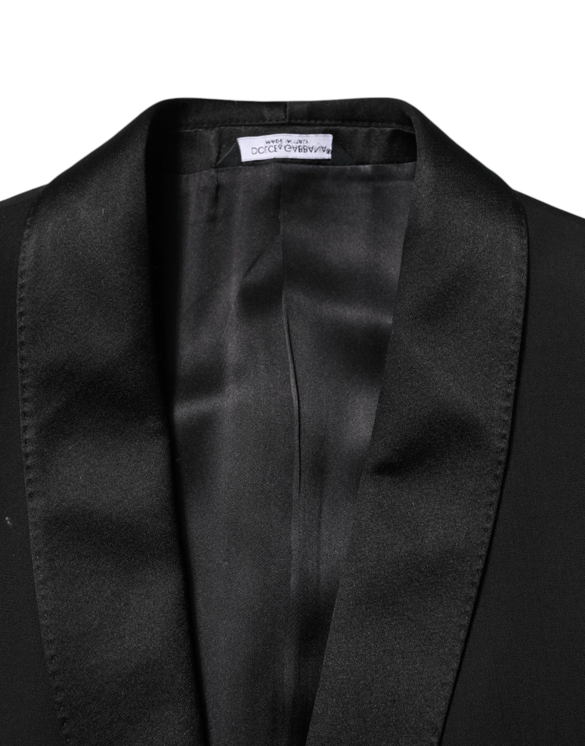 Dolce & Gabbana Black Wool 3 Piece Single Breasted Suit