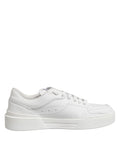 Dolce & Gabbana White Miami Leather Low Top Sneakers Shoes