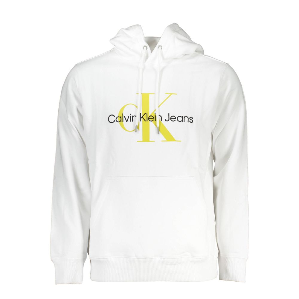 Calvin Klein White Cotton Men Sweatshirt