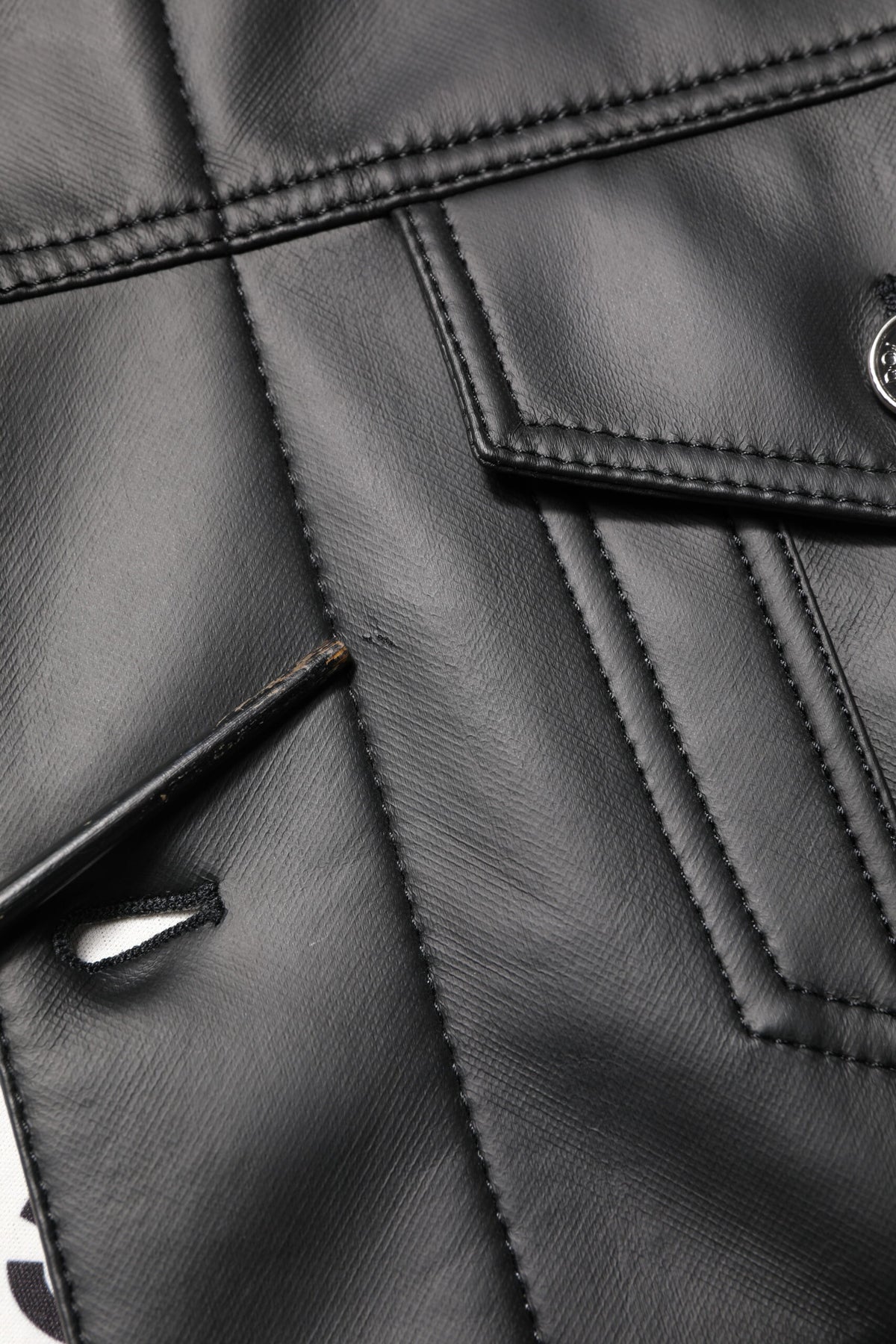 Dolce & Gabbana Black Polyester Button Down Biker Jacket