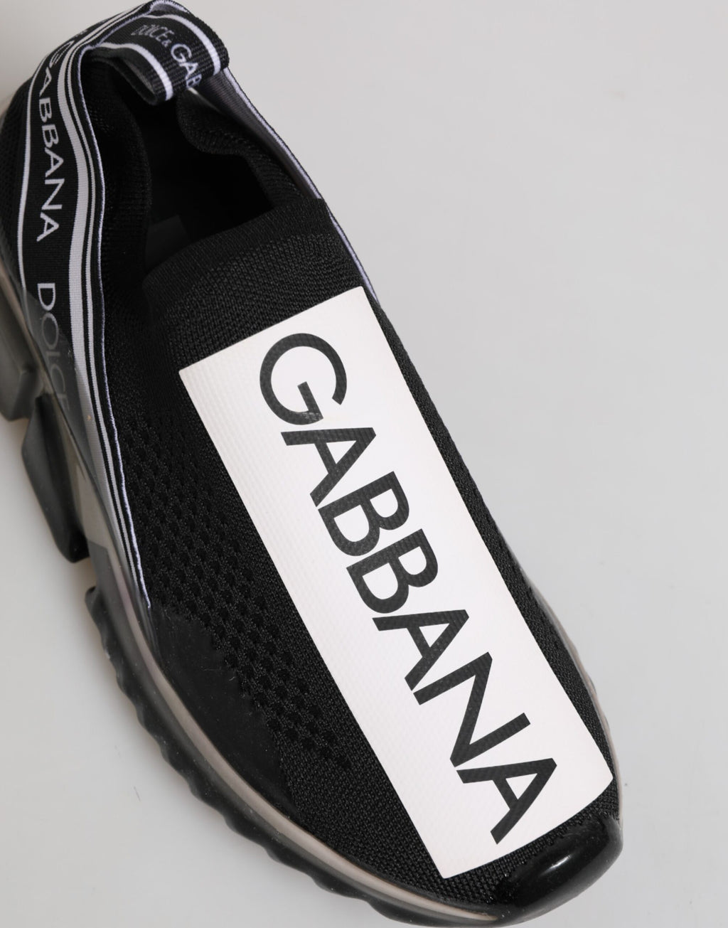Dolce & Gabbana Black Sorrento Slip On Low Top Sneakers Shoes