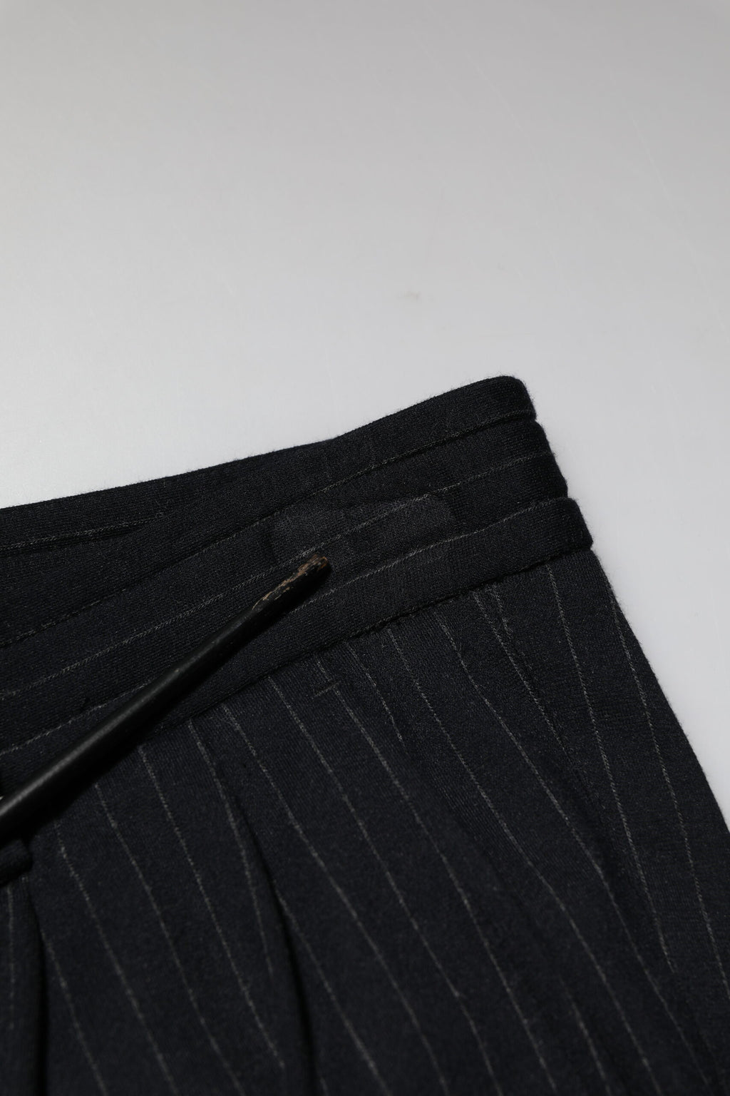Dolce & Gabbana Black Stripes Viscose Skinny Dress Men Pants