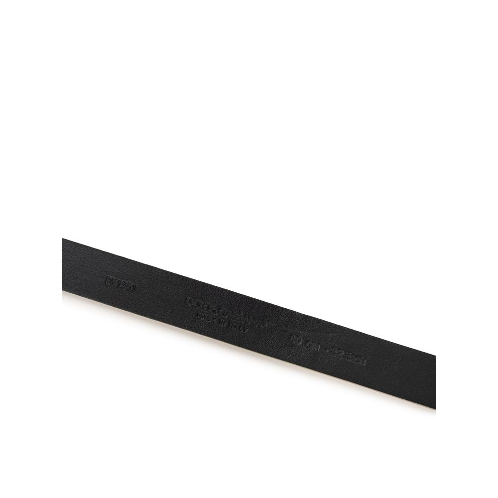 Dolce & Gabbana Gold Leather Regular Belt