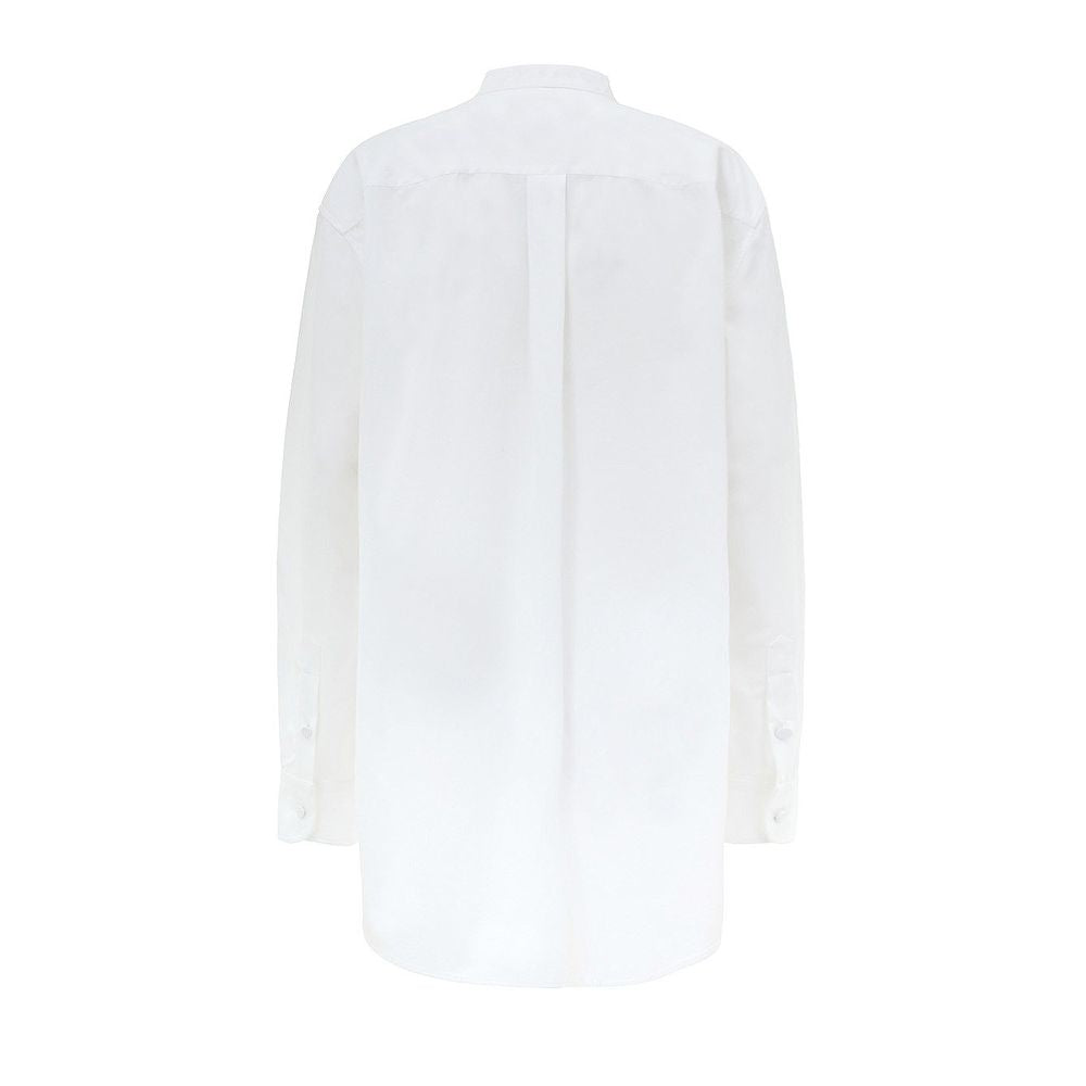 Gucci White Cotton Blouse