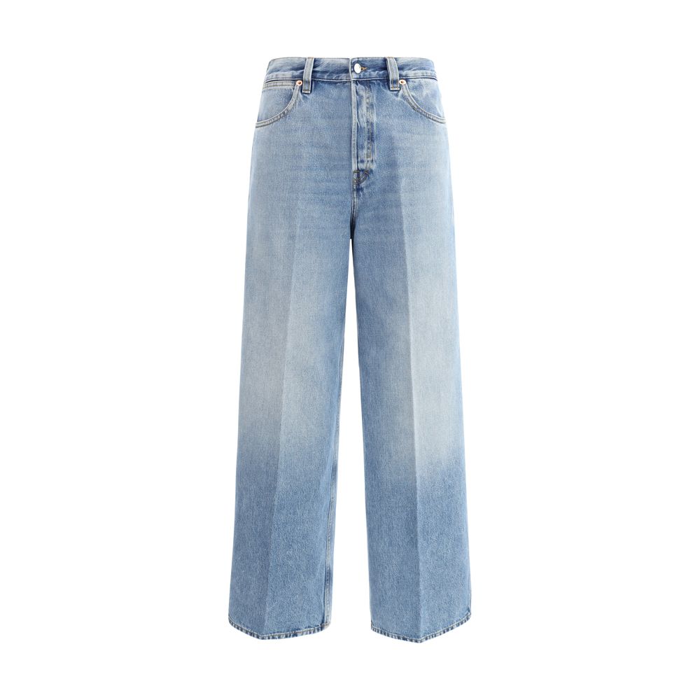 Gucci Light Blue Cotton Jeans Denim