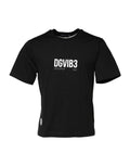 Dolce & Gabbana Black DG Vib3 Print Cotton Crew Neck T-shirt