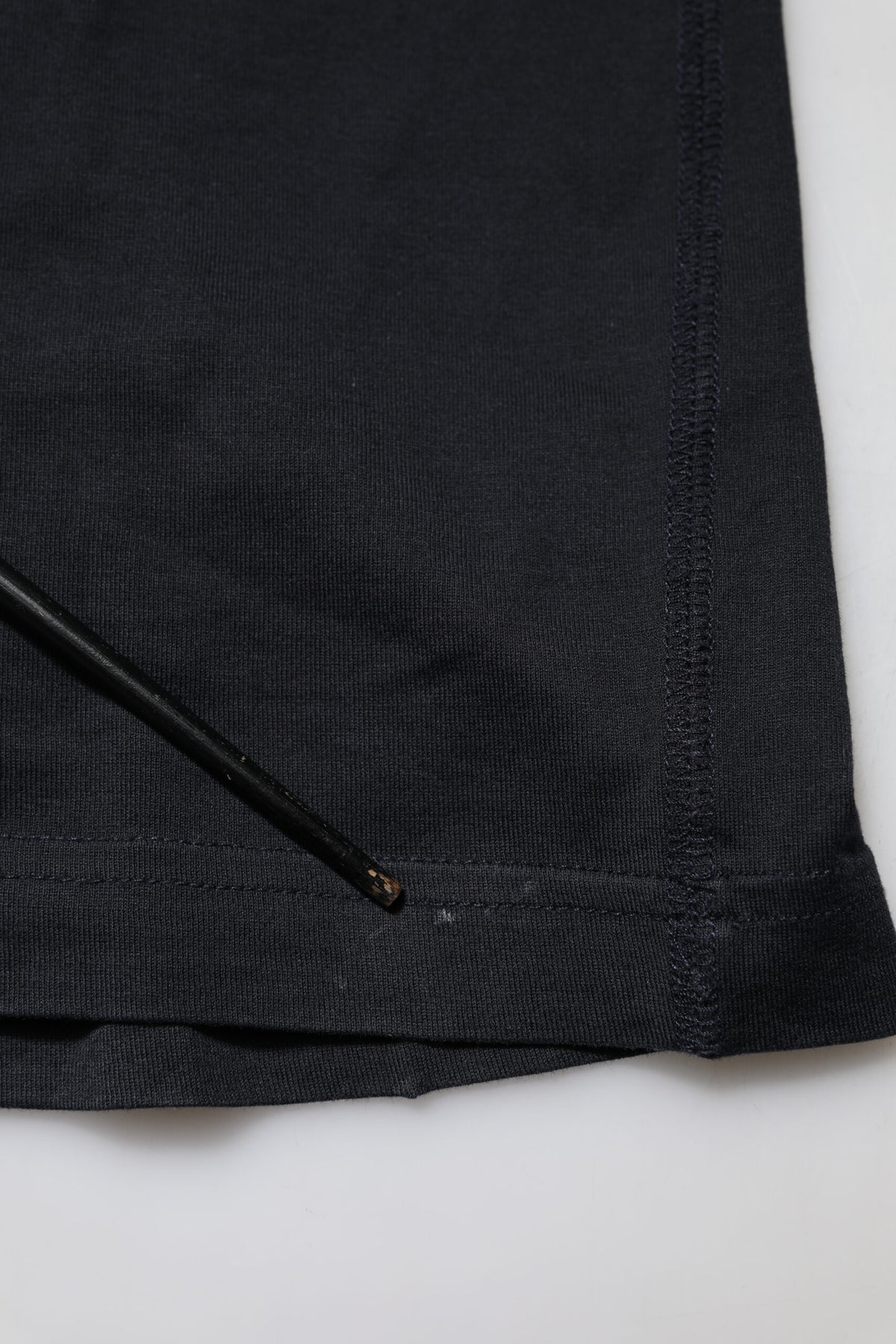 Dolce & Gabbana Dark Blue Logo Plaque Cotton Crewneck T-shirt