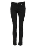 Dolce & Gabbana Black Cotton Skinny Mid Waist Denim Jeans