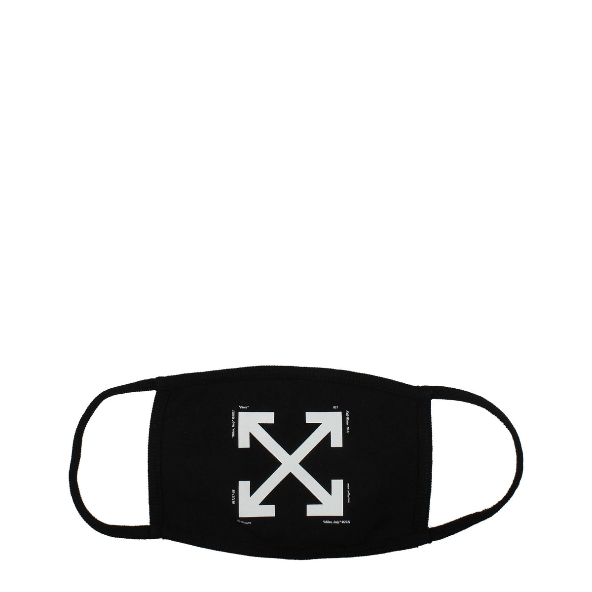 Off-White Black Cotton Facemask