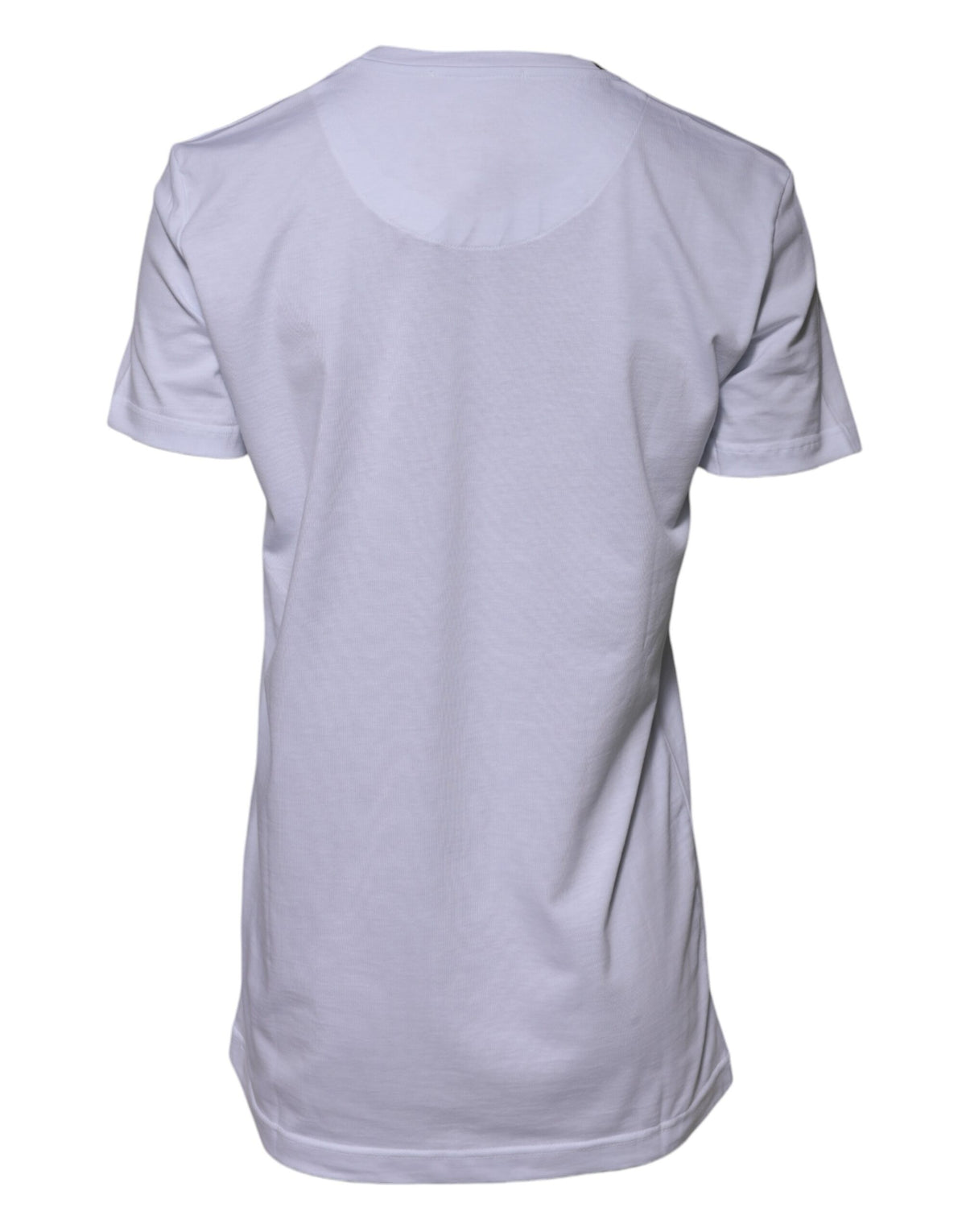 Dolce & Gabbana White Cotton Goodluck 2023 Crew NeckT-shirt