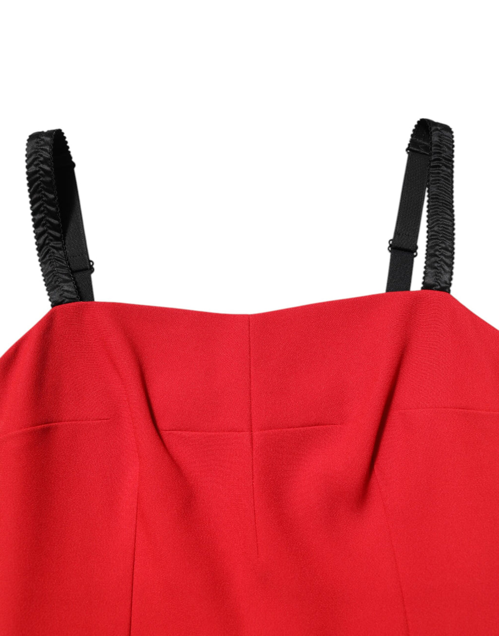 Dolce & Gabbana Red Stretch Bodycon Sheath Knee Length Dress