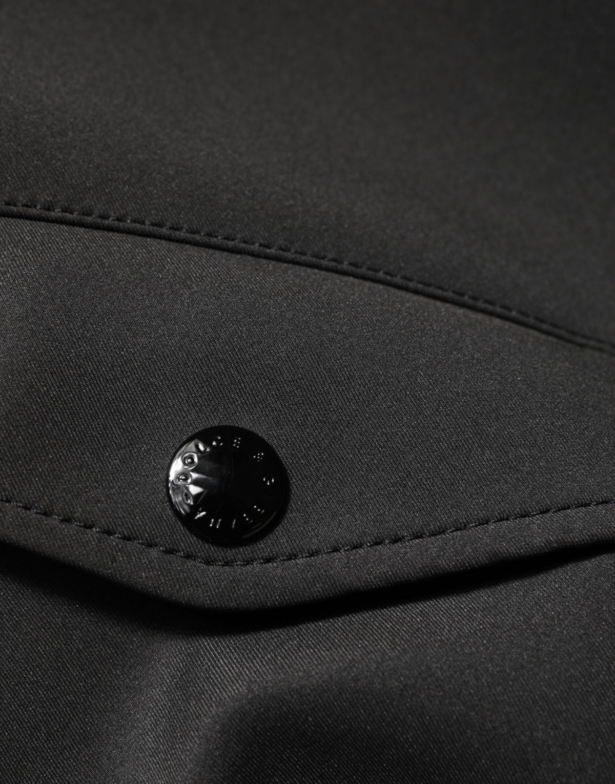 Dolce & Gabbana Black Polyester Logo Plaque Bomber Jacket